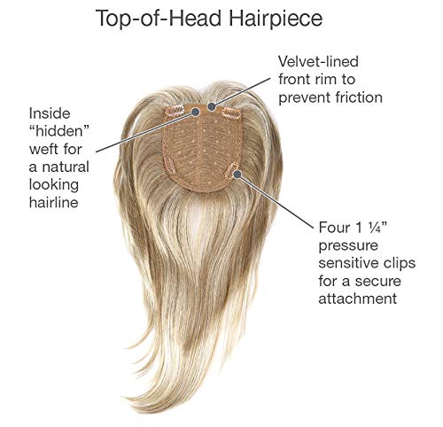 Miniatura 3 de Top Choice - Peluca Gabor color GL 27-22 CARAMEL, pelucas Gabor de 16 pulgadas de largo en capas en la parte superior de la cabeza, postizo
