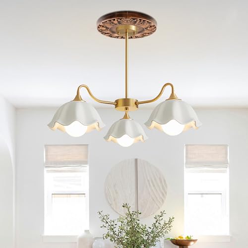 Image of 2 Pairs Split Ceiling Medallion,10 inch OD x 4 inch ID Lighting Ceiling Medallions,Round Decorative Ceiling Light Medallions-Bronze