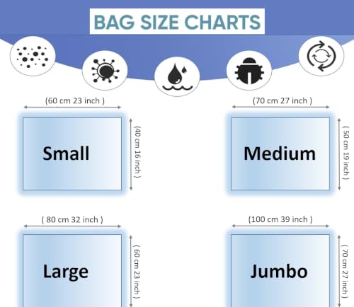 Image of Vacuum Storage Bags with Electric Pump, 10 Pack Jumbo, Space Saver Bags with Pump, Storage Vacuum Sealed Bags for Clothes, Comforters, Blankets, Bedding
