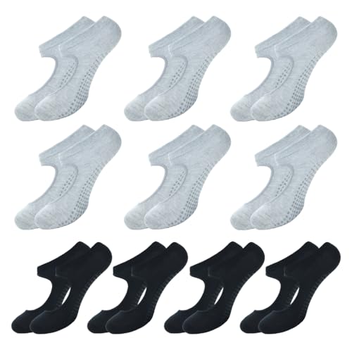 BALENZIA Pilates Grip Socks Women |Pack of 10| Yoga Accesorries Grip Hospital Walk|Ballet Dance Anti Slip Non Skid Sock