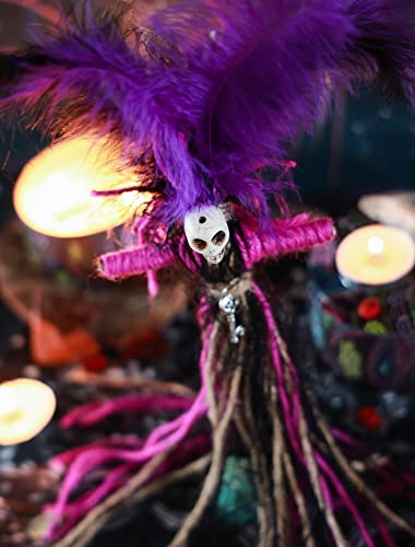 Muñeco Voodoo artesanal hecho a mano set espeluznante miniatura 6