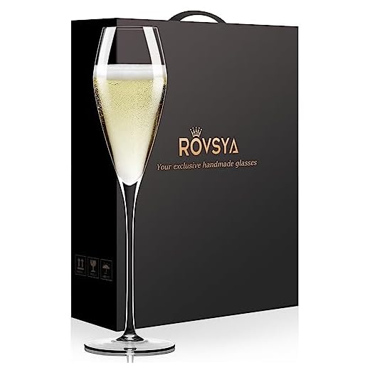 AOOE Champagne flutes glass Set of 2,Hand Blown Crystal Wedding Flutes Glasses,Perfect for Christmas Day,Wedding, Anniversary,10.6", 8.8 Oz, Super Clear