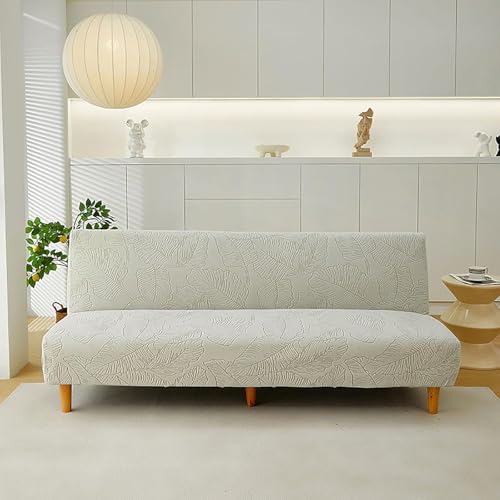 Housse de futon sans accoudoirs beige taille S pour clic-clac - 4
