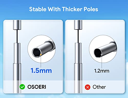 Osoeri Beach Tent, 20 x 13ft Camping Sun Shelter UPF50+ with 8 Sandbags, Sand Shovels, Ground Pegs & Stability Poles, Shade Canopy for Trips, Fishing, Backyard Fun or Picnics, Blue - Image 5