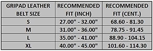 Miniatura 2 de GRIPAD Cinturón de levantamiento de pesas - Cinturón de cuero profesional resistente con hebilla ajustable - Soporte estabilizador de espalda baja