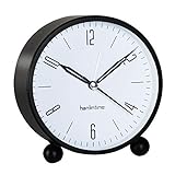 Alta Qualità: Utilizzando una tecnologia avanzata, la nostra sveglia analogica è durevole, elegante e bella. Adatto a diversi stili di decorazione. Puoi metterla sul comodino, in cucina o come sveglia da viaggio.