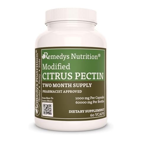Remedy's nutrition MCP | Modified Citrus Pectin | 1,000 mg, 60 Vegan Capsules Dietary Supplement | Two Month Supply | Non-GMO, Gluten-Free, Dairy Free, No Additives Cover