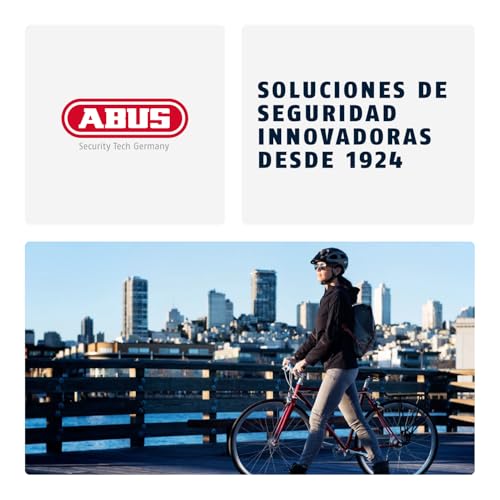 ABUS Bordo Granit XPlus 6500 SH candado plegable con soporte - Candado de bicicleta de acero endurecido - Nivel de seguridad 15-110 cm - Negro