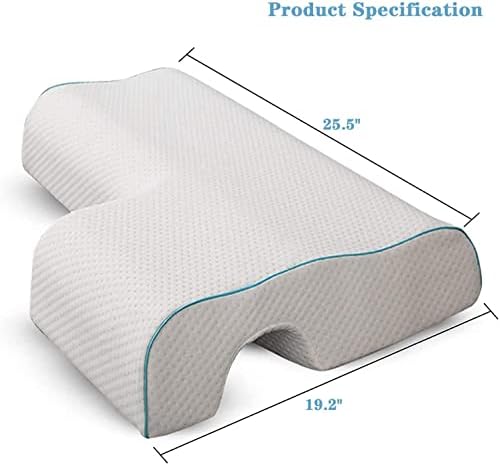 JACKGOLD JYSW Arched Cuddle Pillow,Couples Pillow with Slow Rebound and Breathable Memory Foam,Couple Cuddle Sleep Pillow for Anti Pressure Hand (Right)