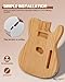 Leo Jaymz DIY TL Style Electric Guitar Kits with Roasted Pine Body and Maple Neck - Maple Fingerboard and All Components Included（TL Roasted Pine）
