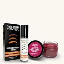 Nourish Mantra Eyebrow Growth Serum and Beetroot Blast Lip Balm