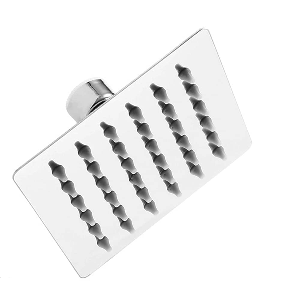 MLD RSH_05 ultra slim Stainless Steel 4 inch 10 cm overhead rain shower for bathroom Square With 9 inch long shower arm and flang Chrome Finish(Size 4 inch,Material-,Color Silver) (B097TM3FWR) Amazon Price History, Amazon Price Tracker