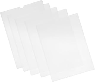 VILLCASE Conjunto De 5 Peças De Licença Comercial Capas De Arquivo A4 Mangas Transparentes De Arquivo Mangas De Plástico Para Fichários Pastas De Cartas Transparentes Capa Protetora