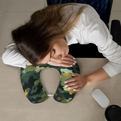 Almohada cuello de espuma viscoelástica ligera y portátil miniatura 7