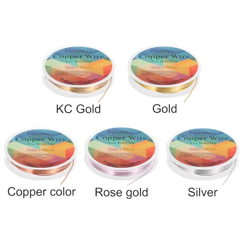 Alambre de cobre calibre 30 flexible para envoltura de piedras y dijes 4