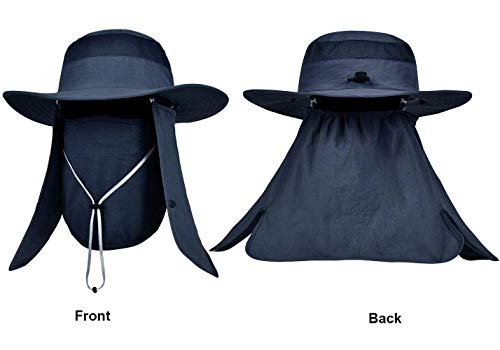 image for ZOORON Fishing Bucket Hat for Men,Waterproof Wide Brim Boonie Sun Hat 