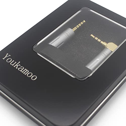 Cable de audio Youkamoo 4.4mm a 3.5mm macho a macho 10cm miniatura 5