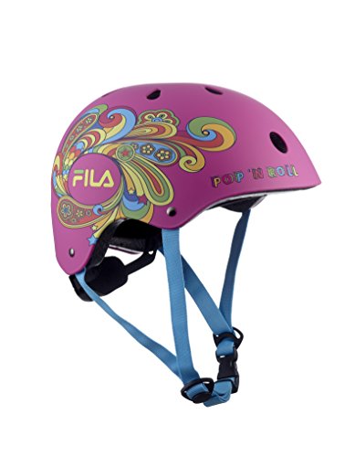 Fila Skates Bella Helmet Protecciones, Niñas, Rosa, M/L