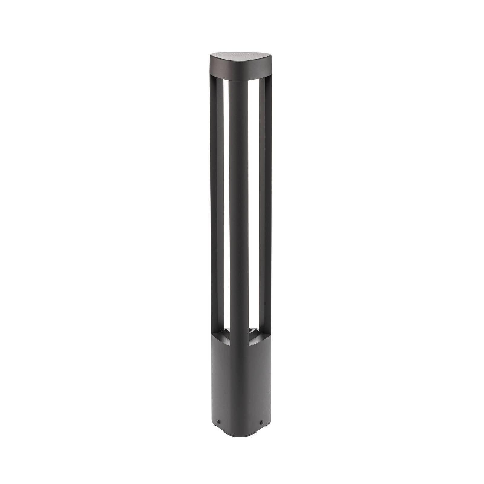 Lucande LED Außenleuchte Pirron (spritzwassergeschützt (Modern) in Schwarz aus Aluminium (90 flammig,) - Wegeleuchte Pollerleuchte Wegelampe Sockelleuchte