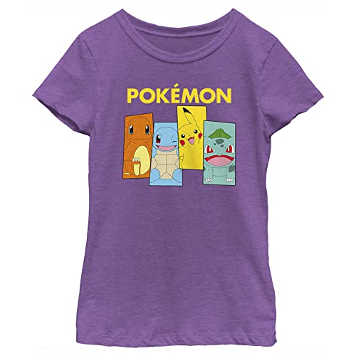 Pokemon Team Kanto Girls Short Sleeve Tee Shirt - Main Image