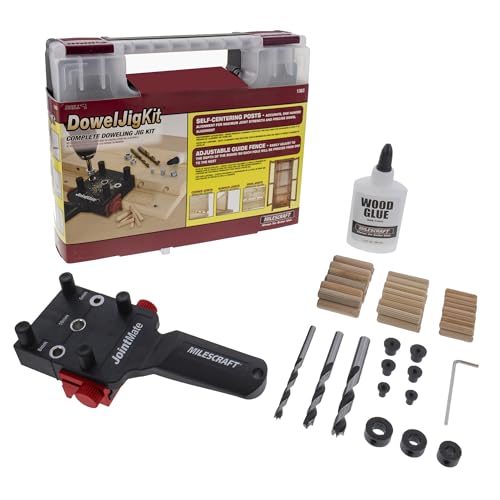 Kit de perçage et d'assemblage de tourillons – Installation rapide et précise des tourillons pour coin, surface et bords articulés