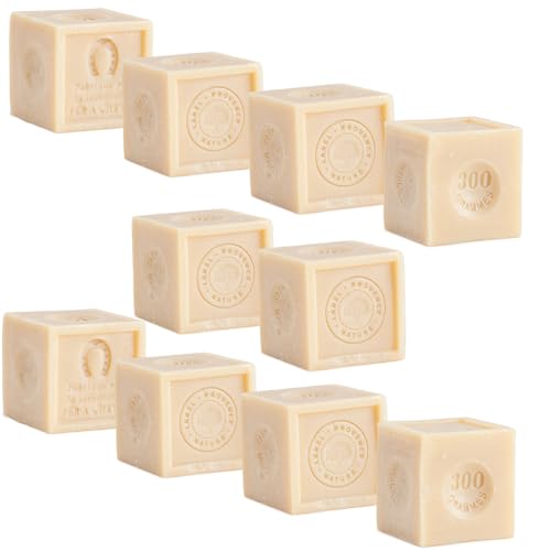 Label Provence Nature Savon De Marseille - Biodegradable French Soap Cube Made with 72% Pure Organic Vegetable Oil - Nourishing - Hands Body Laundry and Household Washing - 10.6oz Cube - Set of 10 image 5