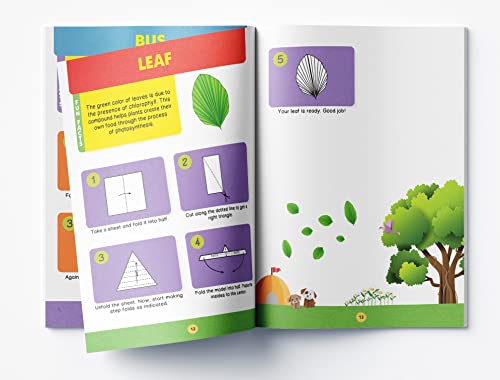 Origami – Step-by-Step Introduction to the Art of Paper Folding Level 1: For Beginners | Learn Basic Folds with Simple Instructions & Illustrations | Enhances Focus, Creativity & Fine Motor Skills | Ages 5–9 | 2.5 Hours of Hands-On Fun