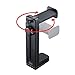 Sanwa Supply PDA-STN25BK 360° Rotating 2-Way Headphone Stand, Adjustable Height, Black