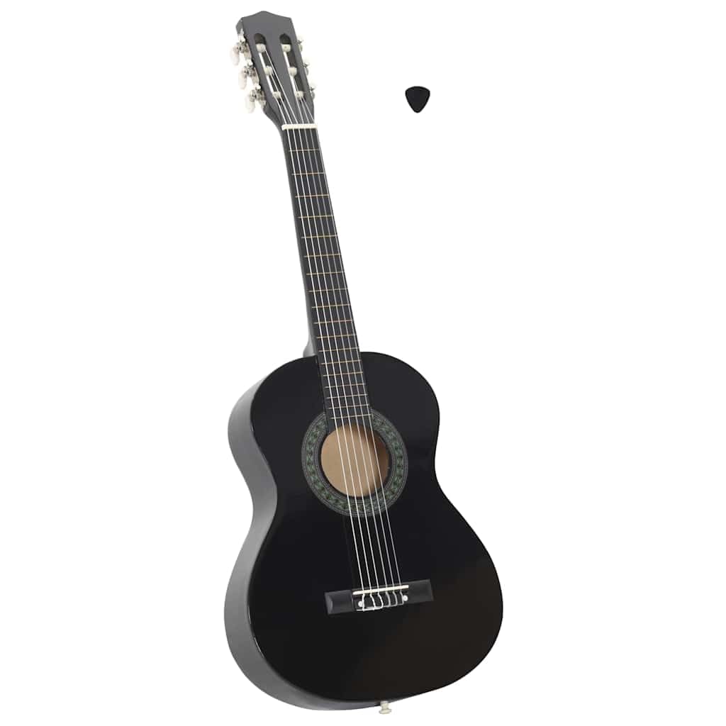 Generisch Klassikgitarre für Anfänger und Kinder Schwarz 1/2 34",Kunst & Unterhaltung,Hobby & Kunst,Musikinstrumente,Saiteninstrumente,Gitarren,70126