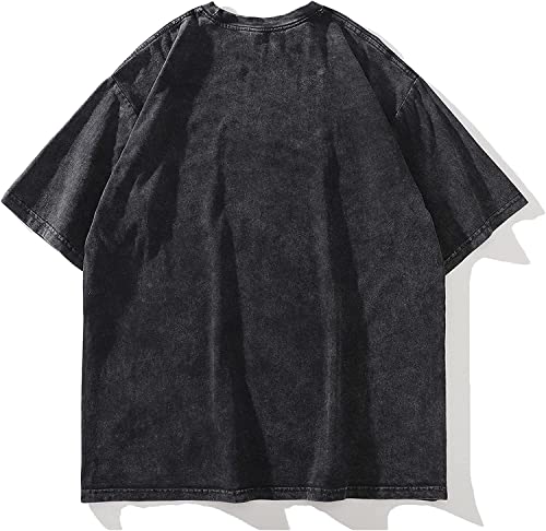 Aelfric Eden Mens Oversized T Shirts Tees Butterfly Print Crew Neck Cotton Tops Streetwear Casual Shirt2