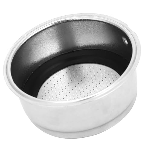 WPKD BLUEIY Filtri da Caffè in Acciaio Inossidabile,51mm Filtro Caffe,Filtri riutilizzabili,Tazza Filtro in Staccabile Cestello,per Macchina Da in per Ufficio in Casa(Doppia Coppa)