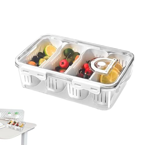 Rukjmqi Boîtes De Conservation Alimentaire - Conteneur de Rangement Empilable Étanche,Boîte de Conservation pour Réfrigérateur et Snacks - Pour Réunions Familiales Pique-nique Cuisine École Fêtes