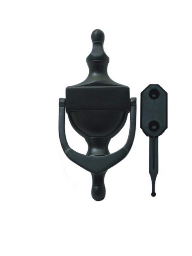 UAP 6 Inch Victorian Urn Door Knocker Concealed Fix in Black (Face Fixed)