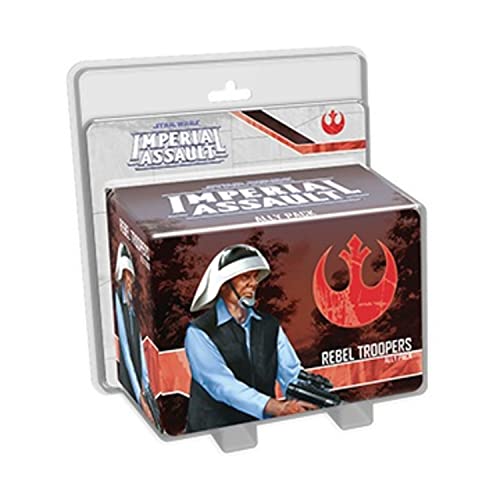 Image of Star Wars Imperial Assault Board Game Rebel Troopers ALLY PACK - Epic Sci-Fi Miniatures Strategy Game for Kids and Adults, Ages 14+, 1-5 Players, 1-2 Hour Playtime, Made by Fantasy Flight Games