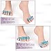 DR. JK- ToePal Gel Toe Separator, 2 Pairs, Toe Spacers, Toe Straightener, Hammer Toe Straightener, Toe Spreader, Toe Stretcher, Toe Corrector for Women and Men, Bunion Corrector, Mother's Day Gift