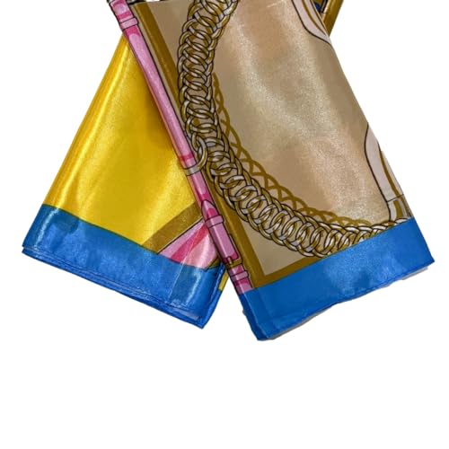 Lenço Xale Color Belt Acessório Moda Cabelo Pescoço Cetim