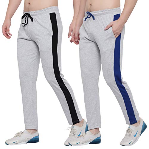 Image of FASHA Men's Cotton Track Pant | Men's Casual Wear Trousers Pack of 2