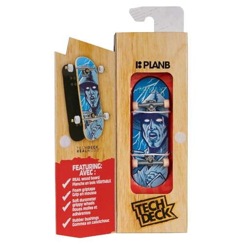 Tech Deck Performance Series – Planche à Doigts en Bois véritable de qualité supérieure avec Bande antidérapante en Mousse, différents Designs, à partir de 6 Ans
