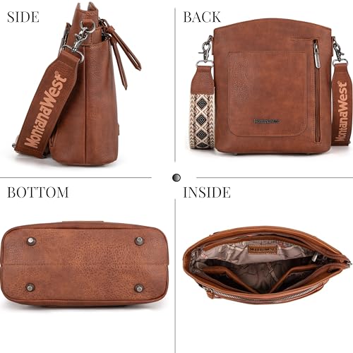 Montana West Double Compartments Cross Body Bag for Women with Adjustable Strap and Specialized Pocket3