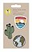 Produktbild LÄSSIG Textilsticker selbstklebend/Textile Woven Sticker Worldwide
