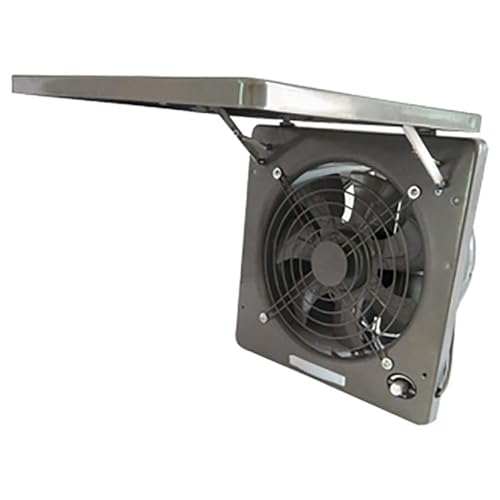 Ventilador axial de 100W, Extractor Industrial de Aire, ventilador de metal industrial, Ruido Bajo - Ventilador de extractores de Pared de Cocina (C)