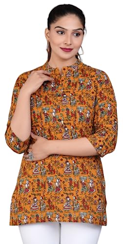 Image of Jikonet Women's Printed Rayon Straight Short Kurti