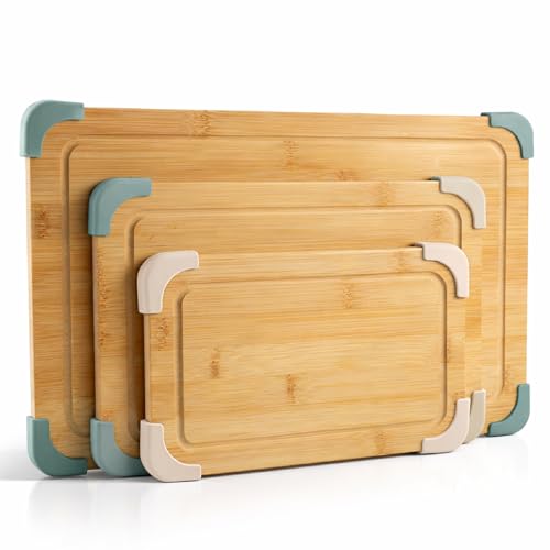Set de 3 Tablas de Cortar Antideslizantes de Bambú miniatura 1