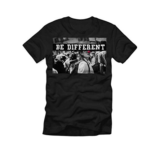 T-shirt noir ISSO Be Different grande taille pour un style décontracté au quotidien