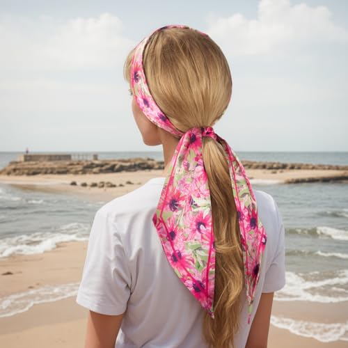 Hair Scarf Like Silk Scarf Headband Scarf for Women Handbag Scarf Purse Accessories3