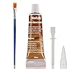 WanKuMi Brown Caulk, Brown Silicone Caulk, Caulking Sealant, Strong Bonding, Flexible, Waterproof for Interior and Exterior Doors, Window, Roofing Siding, Wood Flooring, Roofing etc, 100ml