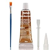 WanKuMi Brown Caulk, Brown Silicone Caulk, Caulking Sealant, Strong Bonding, Flexible, Waterproof for Interior and Exterior Doors, Window, Roofing Siding, Wood Flooring, Roofing etc, 100ml