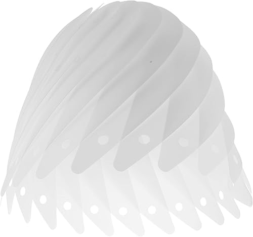 SEWACC Pantalla de lámpara de plástico para lámpara de mesa y luz de pie, pantalla de lámpara pequeña, pantalla lavable para dormitorio, sala de
