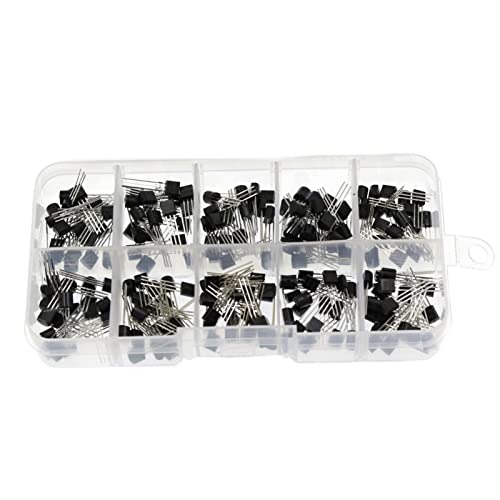 15 Tipos de Valores,HUIOP 200PCS TO-92 NPN P-NP P-ower Transistor 10 Tipos Valores Conjunto de kit B