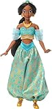 Mattel Disney Princesas Sparkling Princess Jasmine Muñeca y Accesorios con Ropa, Zapatos, Collar y Pendientes de Quita y pon, Inspirada en la película, JMP63